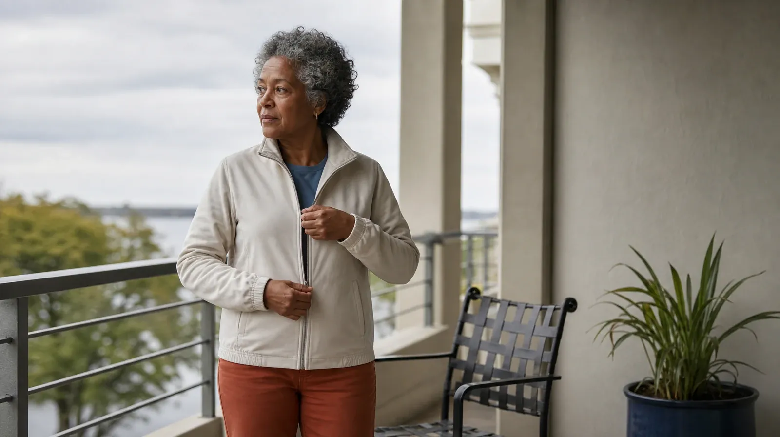 Planning a Treatment Assessment for Shark Key, FL Residents | An adult zips a light jacket beside an empty chair An adult zips a light jacket beside an empty chair · Planning a Treatment Assessment for Shark Key, FL Residents