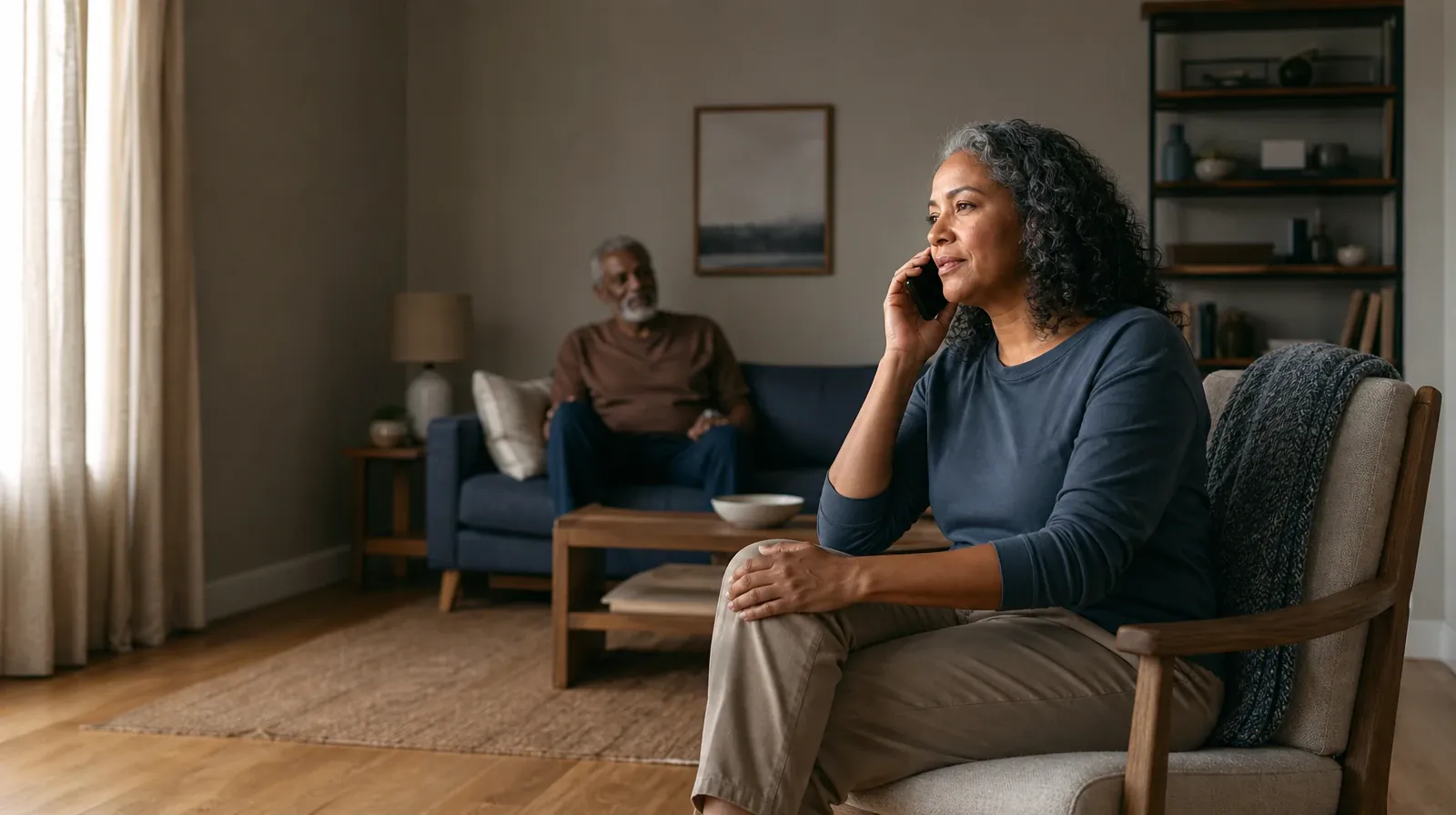 Polysubstance use Addiction Treatment for Sunrise, FL Residents | An adult makes a private phone call with support nearby An adult makes a private phone call with support nearby · Polysubstance use Addiction Treatment for Sunrise, FL Residents