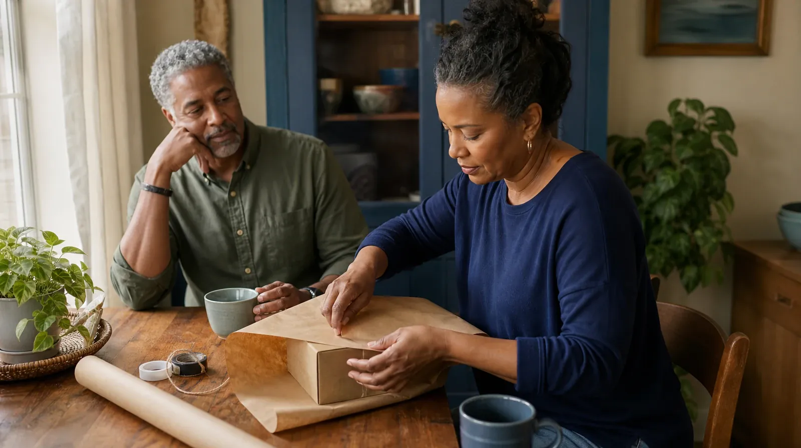 Adult Recovery Support Resources for Upper Matecumbe Key, FL | An adult wraps a small box in plain brown paper An adult wraps a small box in plain brown paper · Adult Recovery Support Resources for Upper Matecumbe Key, FL