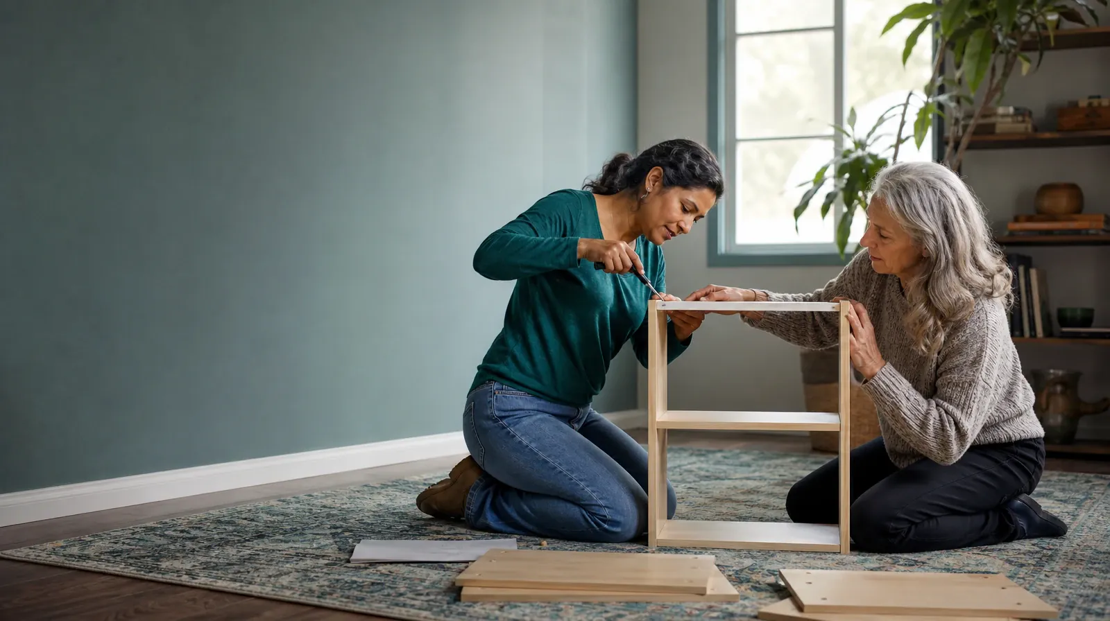 Cocaine Addiction Treatment for Upper Matecumbe Key, FL Residents | Two adults assemble a small shelf together Two adults assemble a small shelf together · Cocaine Addiction Treatment for Upper Matecumbe Key, FL Residents