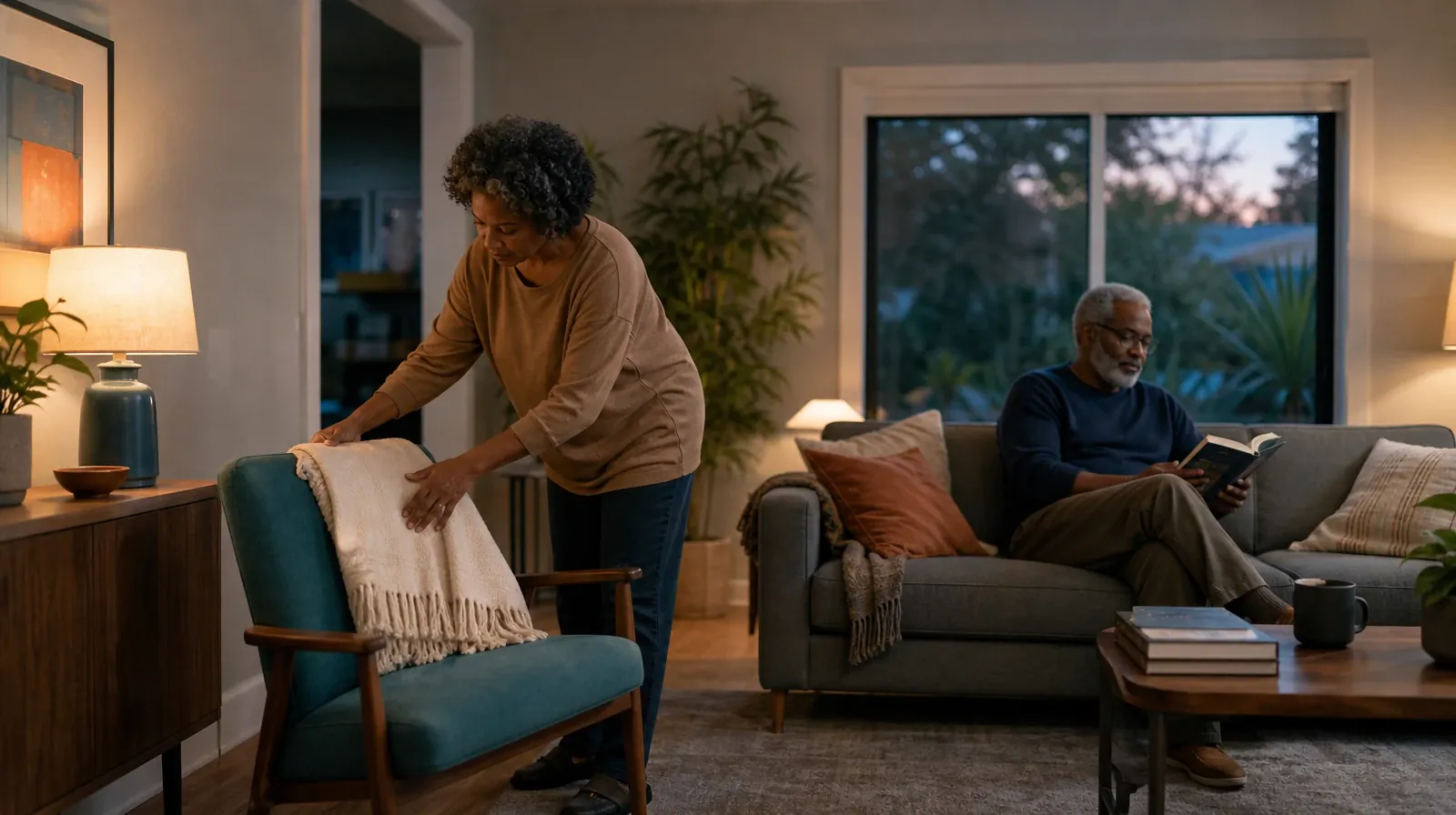 Adult Recovery Support Resources for Virginia Gardens, FL | An adult folds a plain cotton throw over a chair An adult folds a plain cotton throw over a chair · Adult Recovery Support Resources for Virginia Gardens, FL