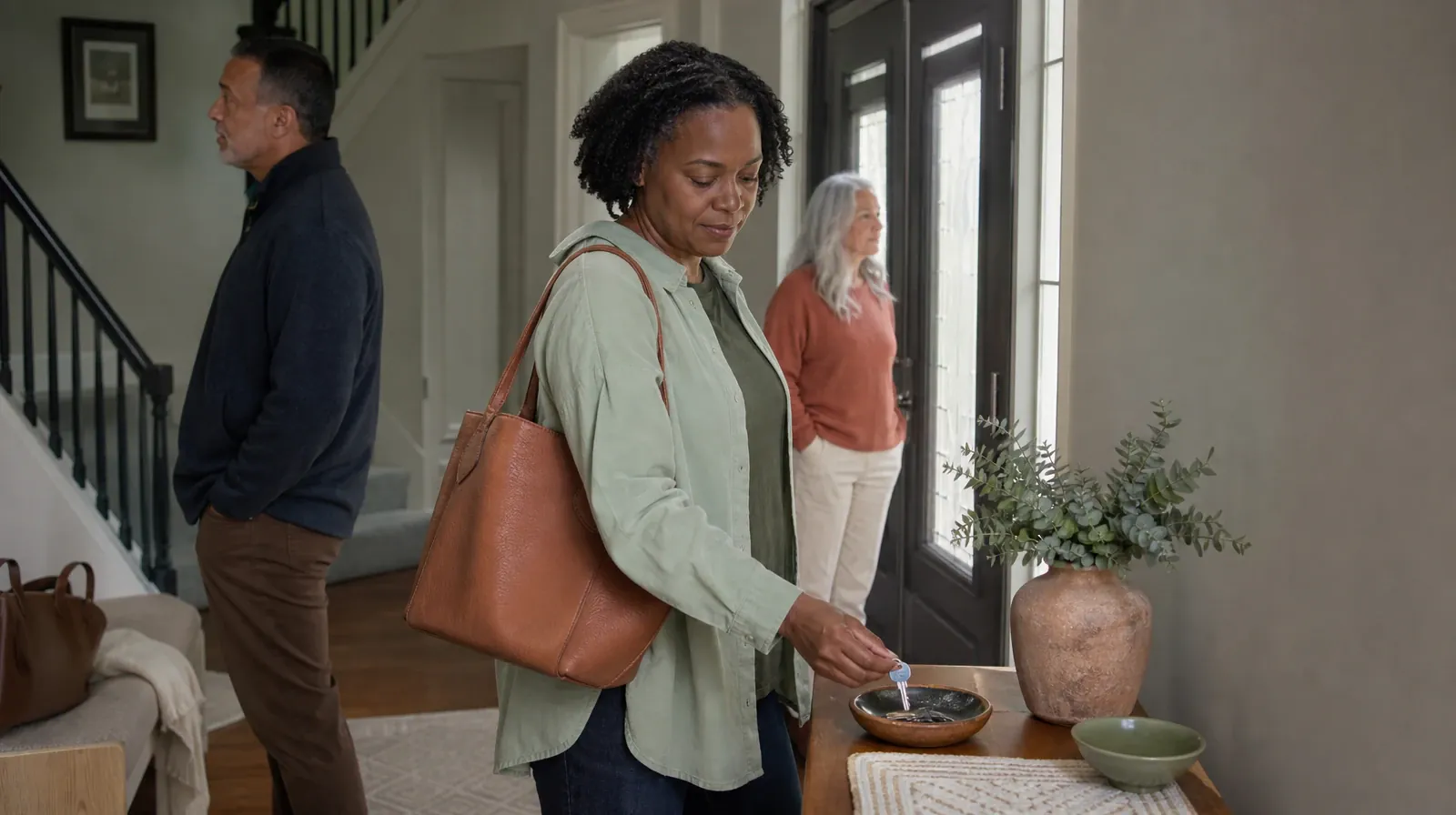 An adult places house keys into a small bowl · Starting a Treatment Conversation for Virginia Gardens, FL
