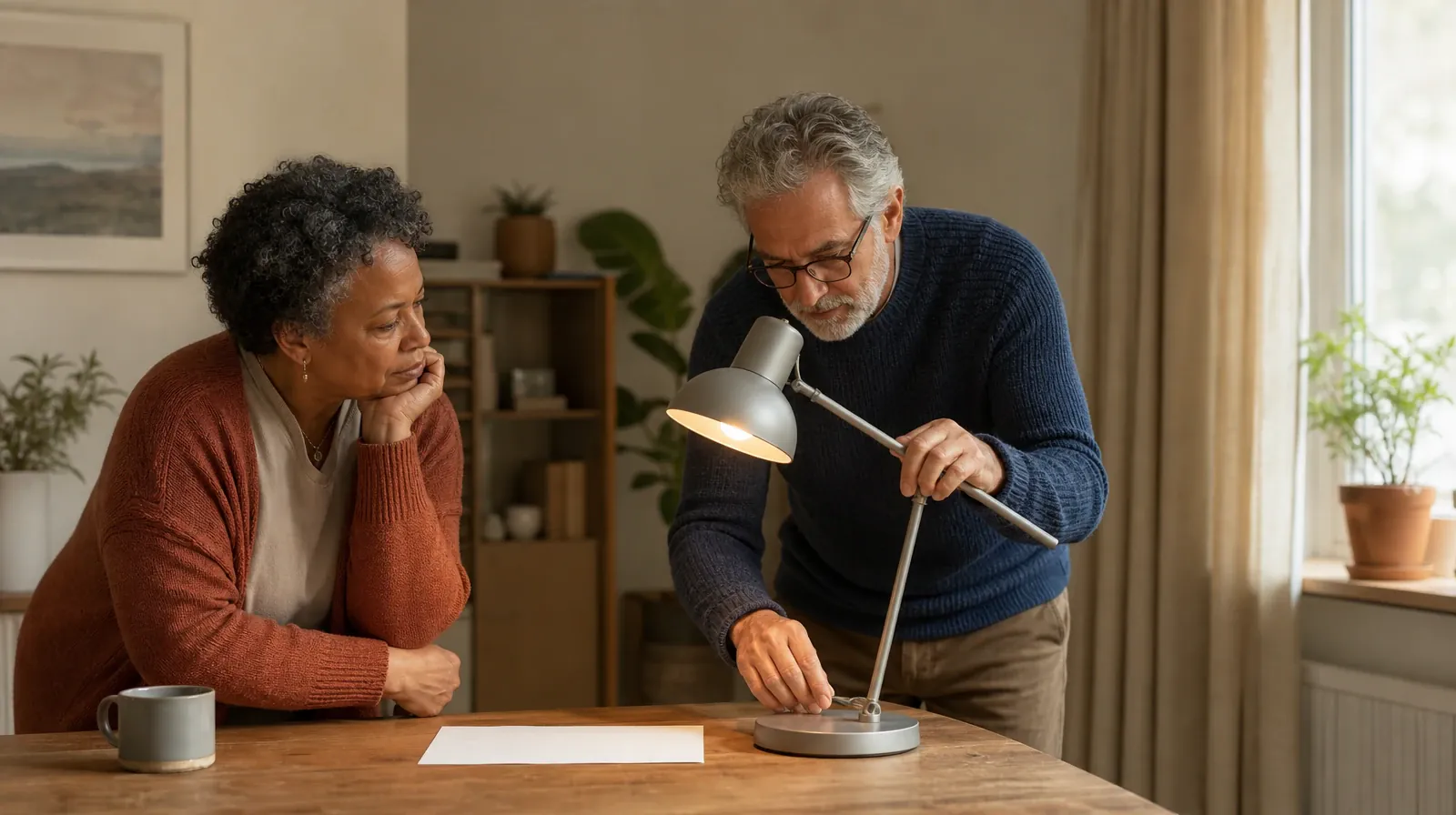 Alcohol Addiction Treatment for West Palm Beach, FL Residents | An adult adjusts a desk lamp beside blank paper An adult adjusts a desk lamp beside blank paper · Alcohol Addiction Treatment for West Palm Beach, FL Residents