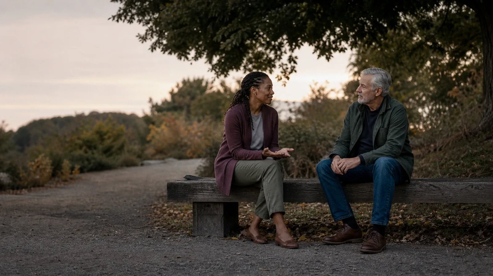Weekends and Recovery From Adderall Use in South Florida | Two adults sit on an outdoor bench and talk Two adults sit on an outdoor bench and talk · Weekends and Recovery From Adderall Use in South Florida