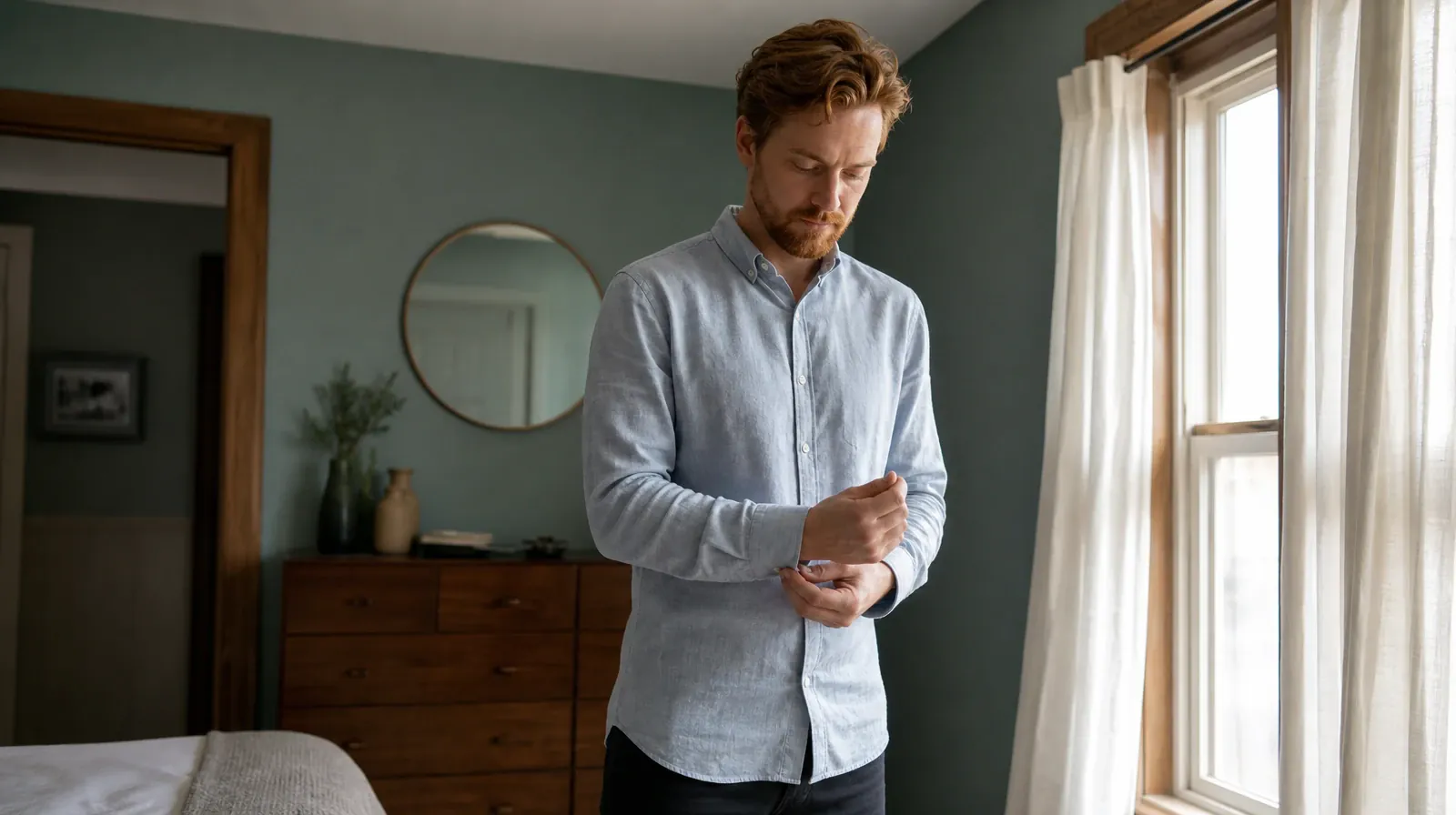 Keeping Appointments During Recovery From Gabapentin Use | An adult buttons a shirt cuff near a window An adult buttons a shirt cuff near a window · Keeping Appointments During Recovery From Gabapentin Use
