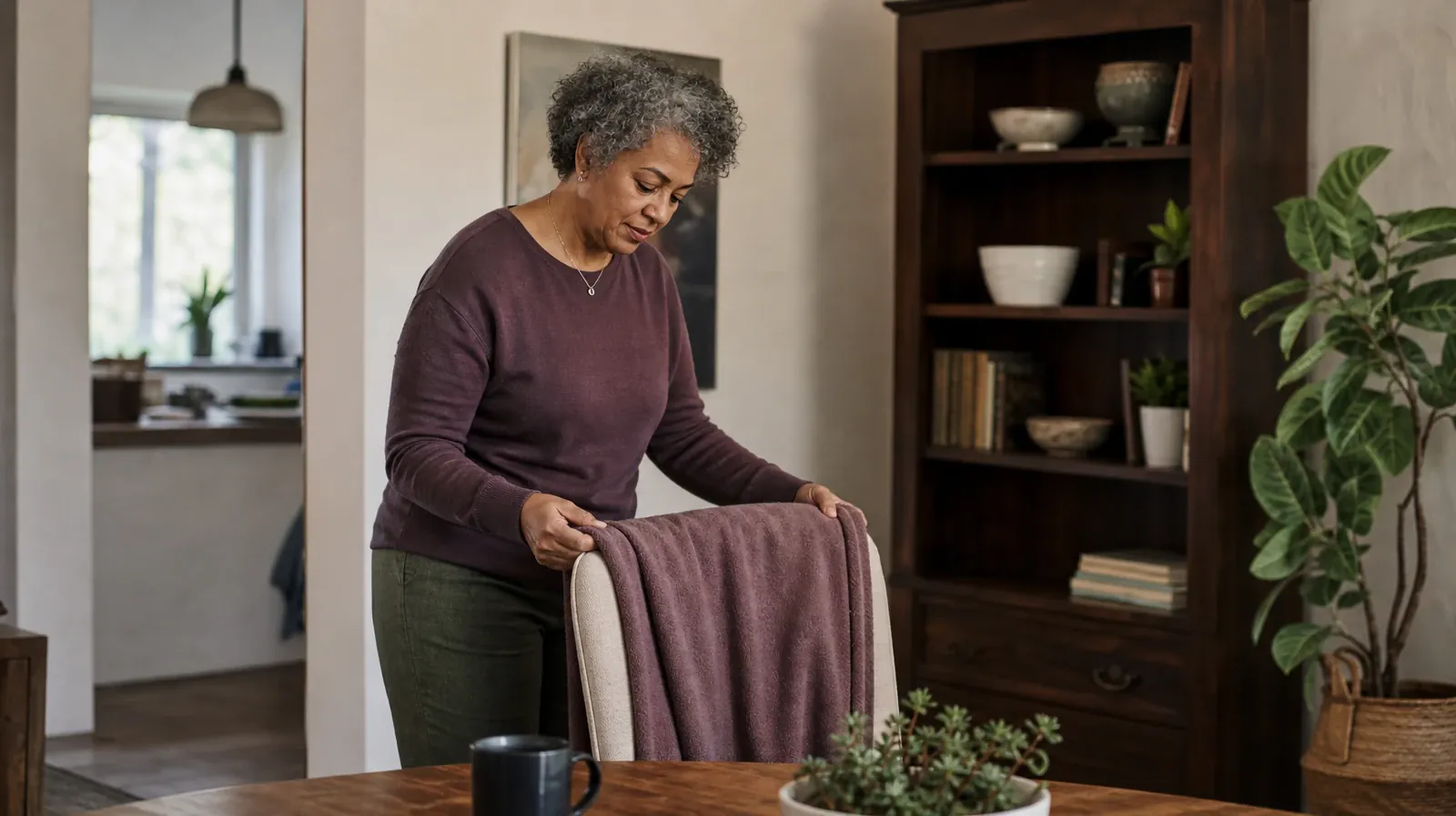 Preparing for a Medical Visit About GHB Use in South Florida | An adult folds a plain cotton throw over a chair An adult folds a plain cotton throw over a chair · Preparing for a Medical Visit About GHB Use in South Florida