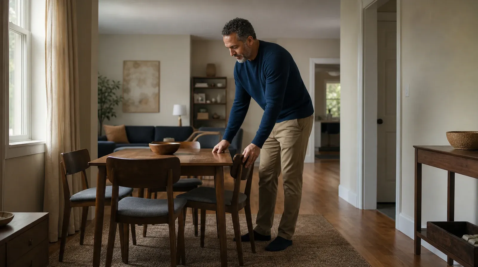 When Your Goals for Change Are Unclear With Heroin Use | An adult straightens a chair at a cleared table An adult straightens a chair at a cleared table · When Your Goals for Change Are Unclear With Heroin Use