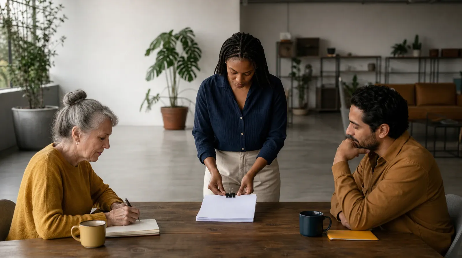 Keeping Appointments During Recovery From Kratom Use | An adult clips together a small stack of blank paper An adult clips together a small stack of blank paper · Keeping Appointments During Recovery From Kratom Use