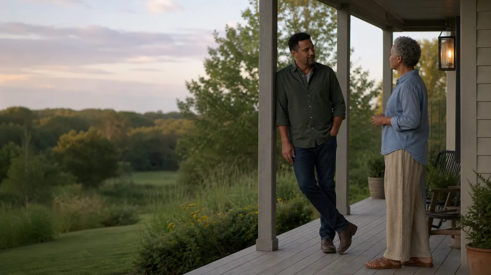 Keeping Appointments During Recovery From MDMA Use | Two adults share a calm porch conversation Two adults share a calm porch conversation · Keeping Appointments During Recovery From MDMA Use