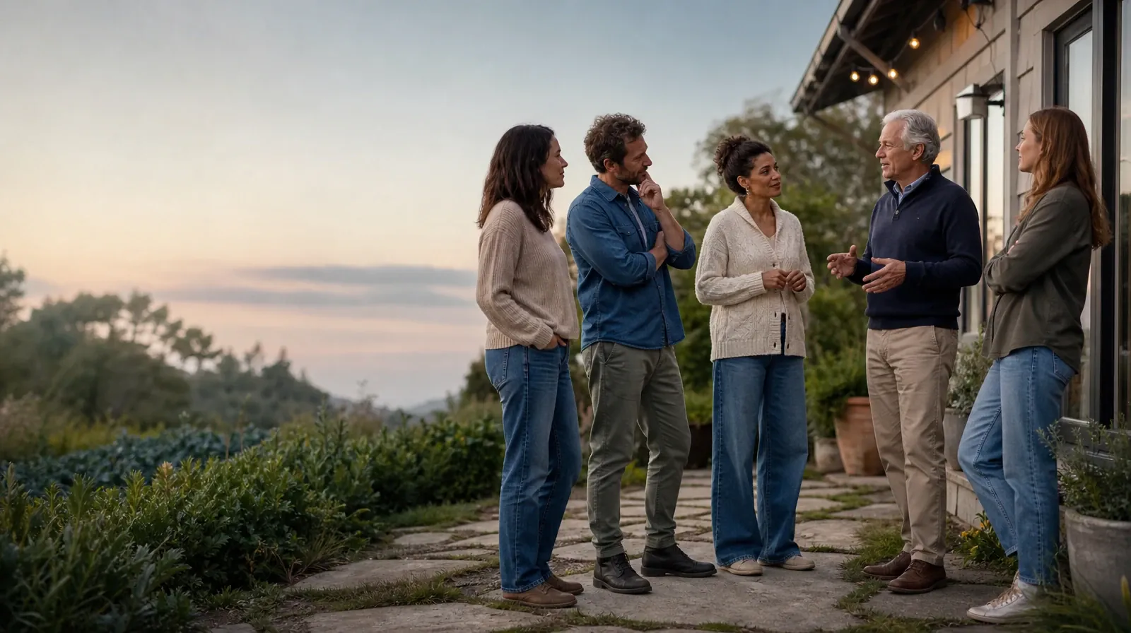 When Your Goals for Change Are Unclear With Percocet Use | Five adults listen during an informal garden conversation Five adults listen during an informal garden conversation · When Your Goals for Change Are Unclear With Percocet Use