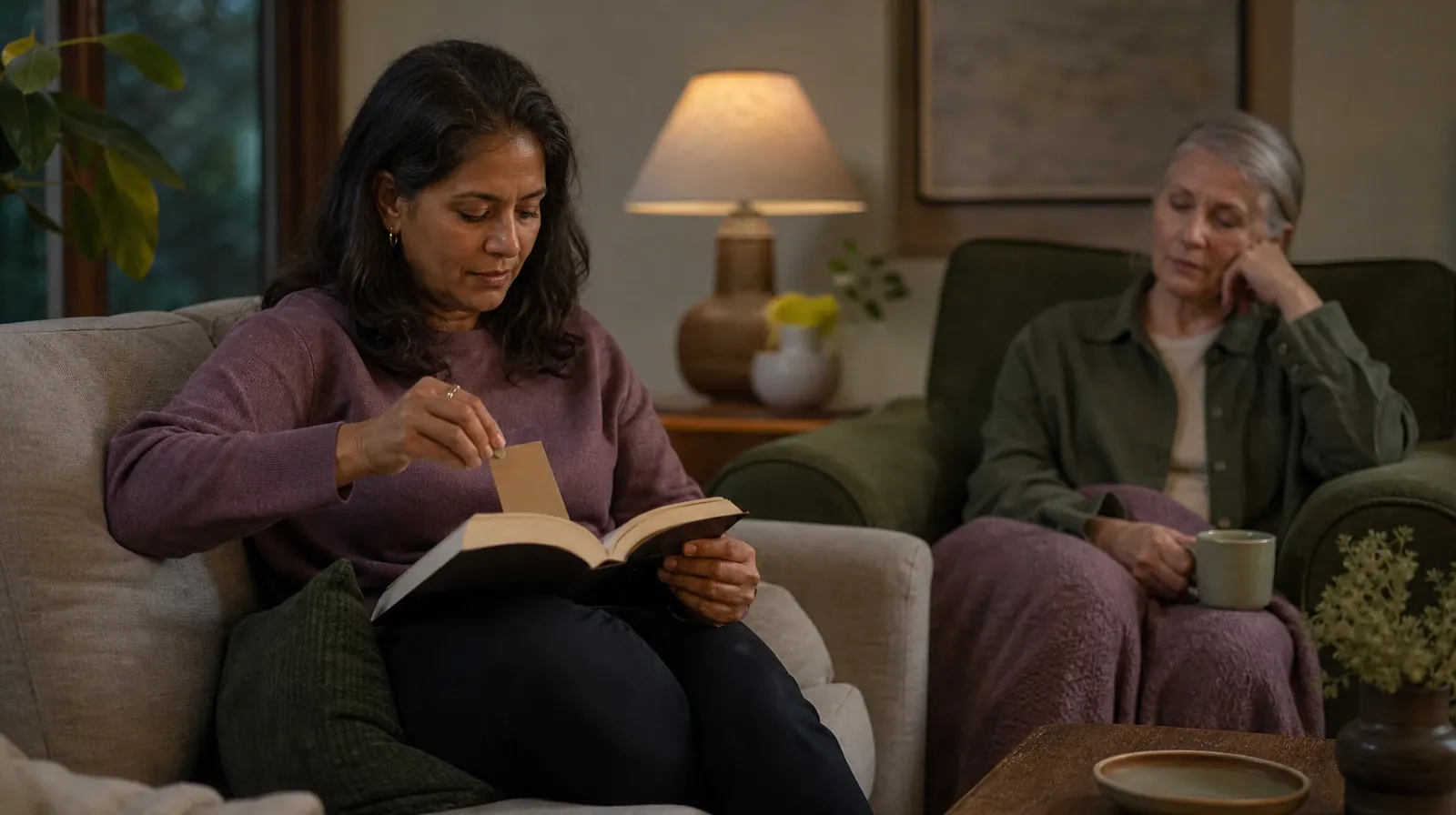 Asking for Practical Help With Prescription drugs Use | An adult places a bookmark in an unlettered book An adult places a bookmark in an unlettered book · Asking for Practical Help With Prescription drugs Use