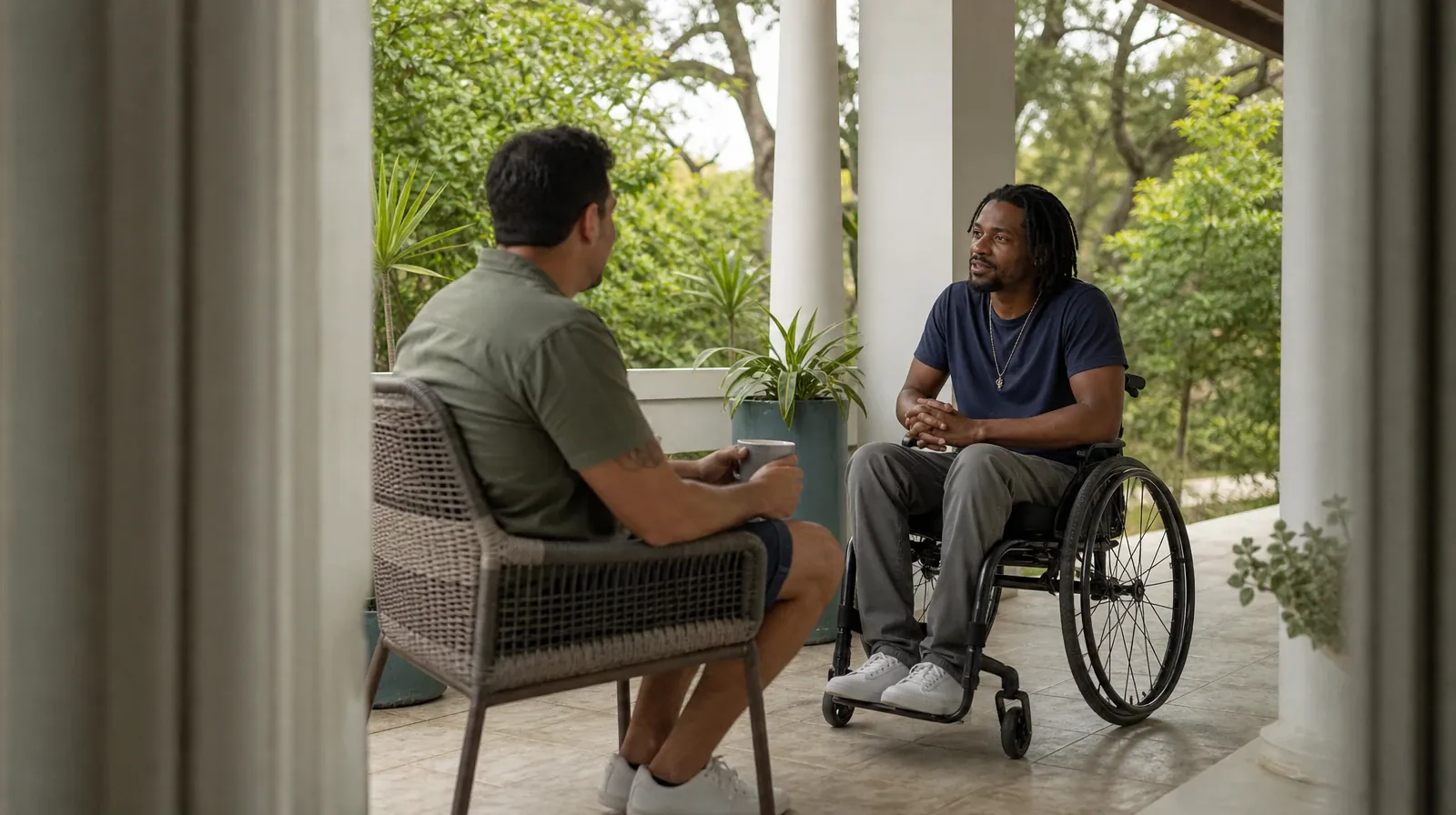 Asking for Practical Help With Tramadol Use in South Florida | Adults listening to one another in an ordinary setting Adults listening to one another in an ordinary setting · Asking for Practical Help With Tramadol Use in South Florida