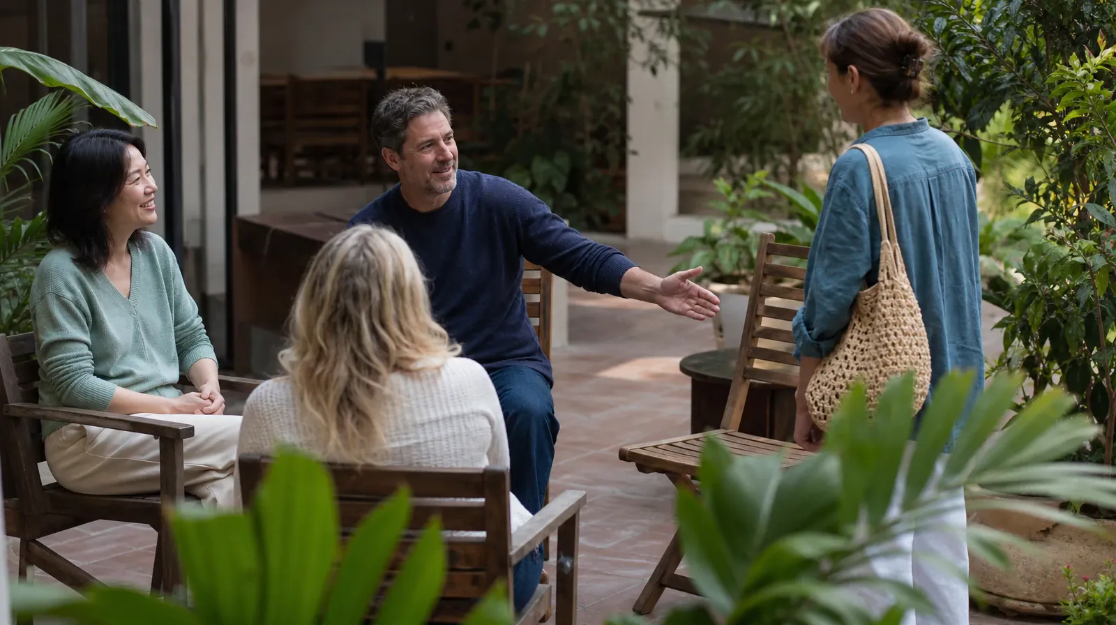Keeping Appointments During Recovery From Tramadol Use | Adults listening to one another in an ordinary setting Adults listening to one another in an ordinary setting · Keeping Appointments During Recovery From Tramadol Use