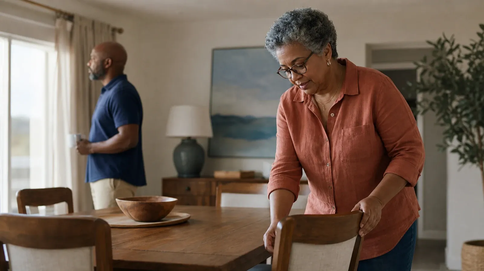 Prescriber Coordination for Ambien Use in South Florida | An adult straightens a chair at a cleared table An adult straightens a chair at a cleared table · Prescriber Coordination for Ambien Use in South Florida