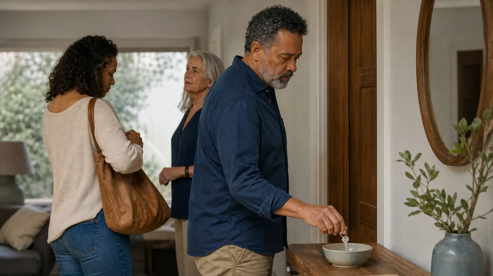 Supporting a Partner With Ambien Use in South Florida | An adult places house keys into a small bowl An adult places house keys into a small bowl · Supporting a Partner With Ambien Use in South Florida