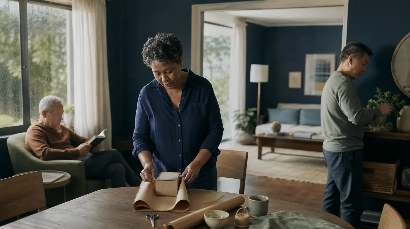 Supporting a Partner With Barbiturates Use in South Florida | An adult wraps a small box in plain brown paper An adult wraps a small box in plain brown paper · Supporting a Partner With Barbiturates Use in South Florida