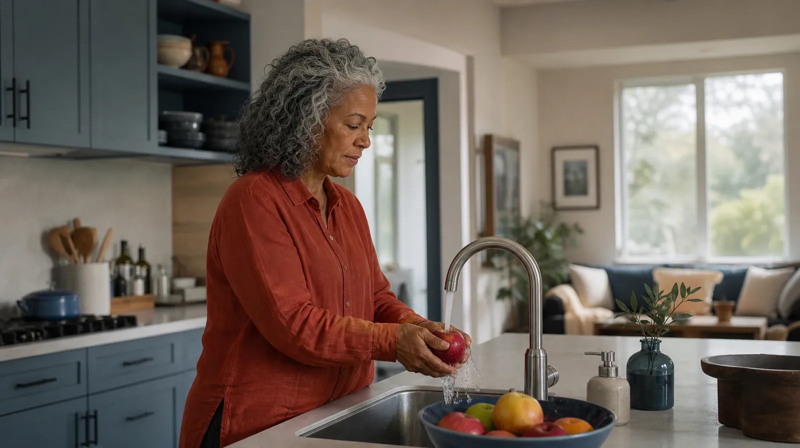 Sleep and Recovery After Benzodiazepines Use in South Florida | An adult rinses an apple at a kitchen sink An adult rinses an apple at a kitchen sink · Sleep and Recovery After Benzodiazepines Use in South Florida