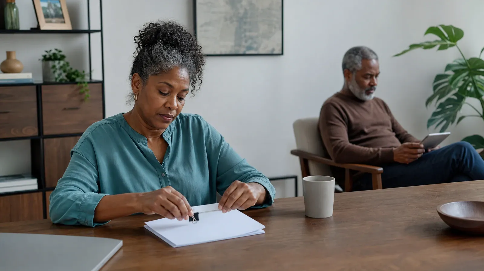 Supporting a Partner With Benzodiazepines Use in South Florida | An adult clips together a small stack of blank paper An adult clips together a small stack of blank paper · Supporting a Partner With Benzodiazepines Use in South Florida