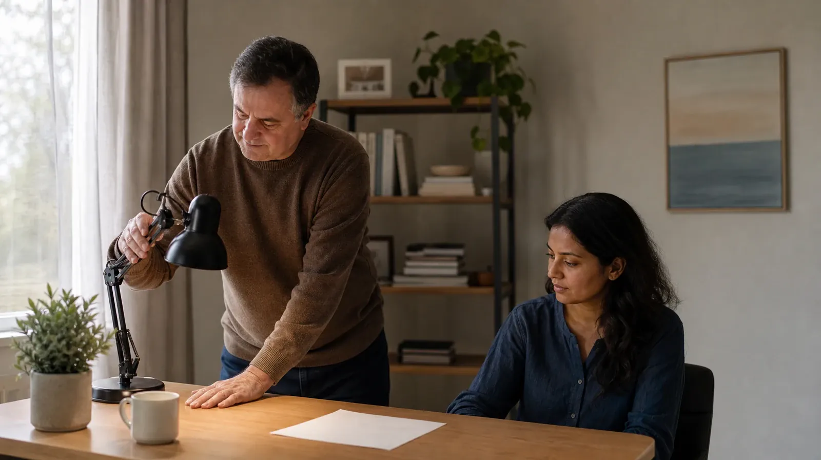 Crash and Medical Assessment After Cocaine Use in South Florida | An adult adjusts a desk lamp beside blank paper An adult adjusts a desk lamp beside blank paper · Crash and Medical Assessment After Cocaine Use in South Florida