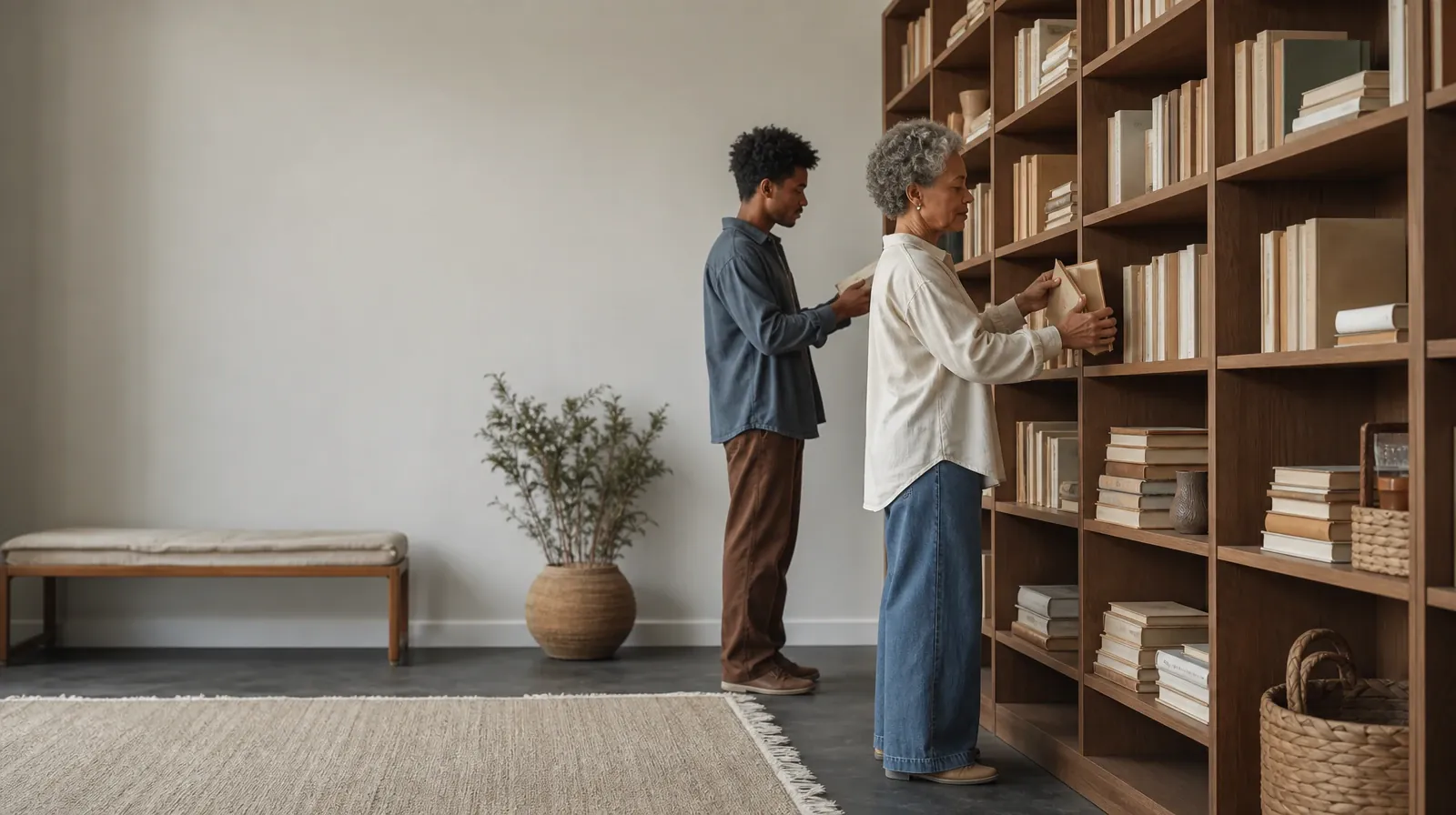 Residential Care Questions About Fentanyl Use in South Florida | Two adults sort plain books on a home bookcase Two adults sort plain books on a home bookcase · Residential Care Questions About Fentanyl Use in South Florida