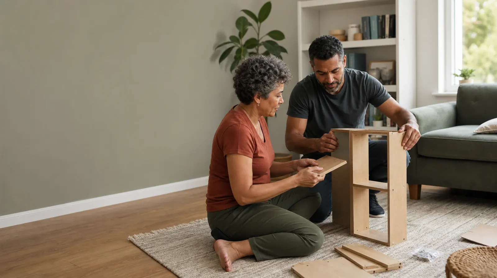 Sleep and Recovery After Fentanyl Use in South Florida | Two adults assemble a small shelf together Two adults assemble a small shelf together · Sleep and Recovery After Fentanyl Use in South Florida
