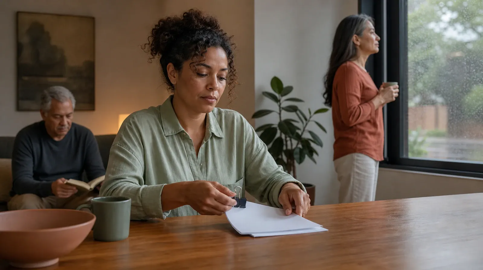 An adult clips together a small stack of blank paper · Asking for an Assessment for Gabapentin Use in South Florida