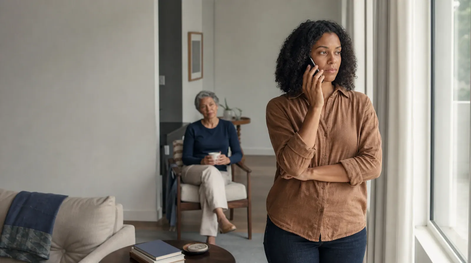Medication Interaction Questions About GHB Use in South Florida | An adult makes a private phone call with support nearby An adult makes a private phone call with support nearby · Medication Interaction Questions About GHB Use in South Florida