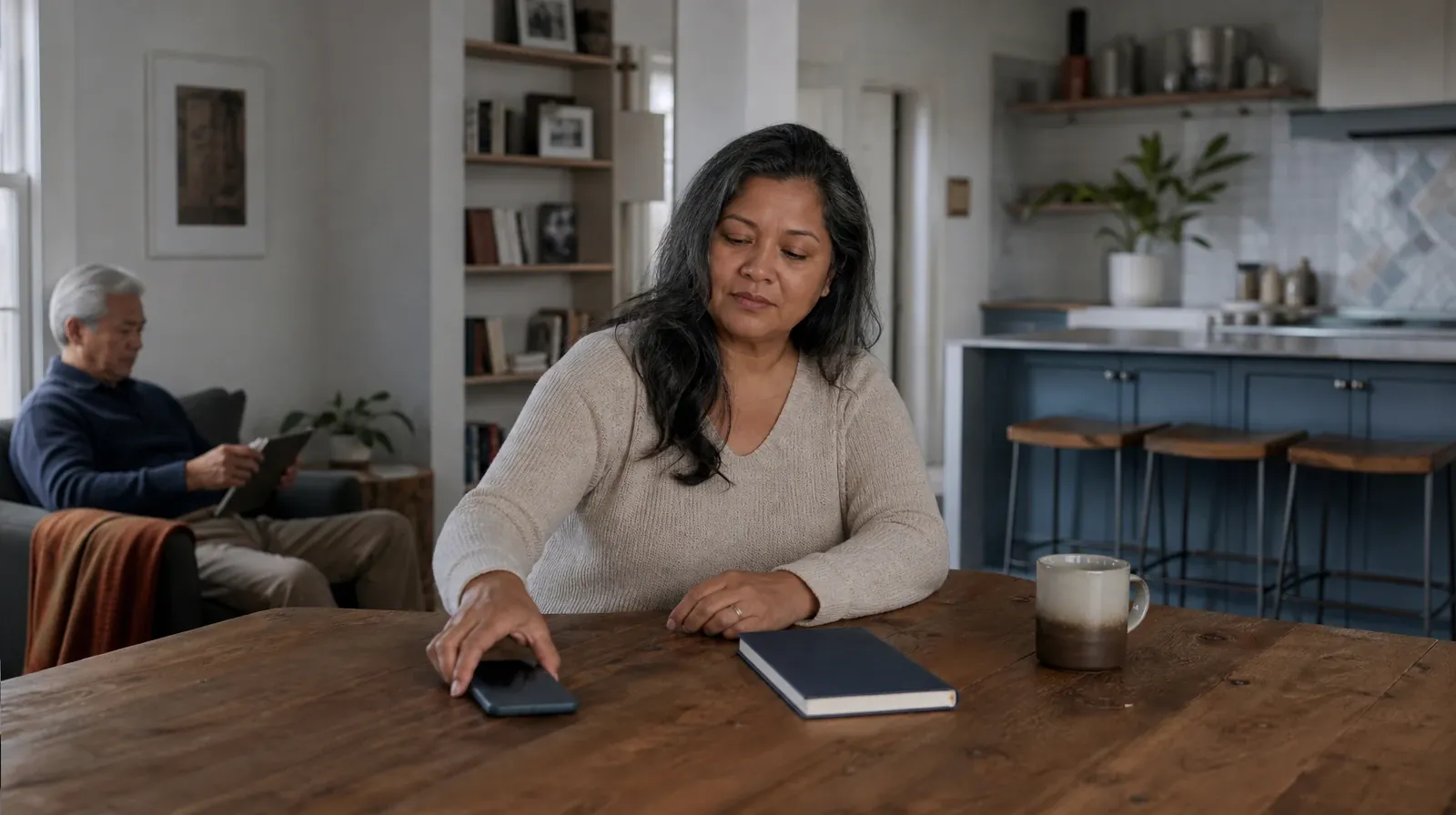 An adult places a phone face down beside a closed notebook · Talking With Your Prescriber About GHB Use in South Florida