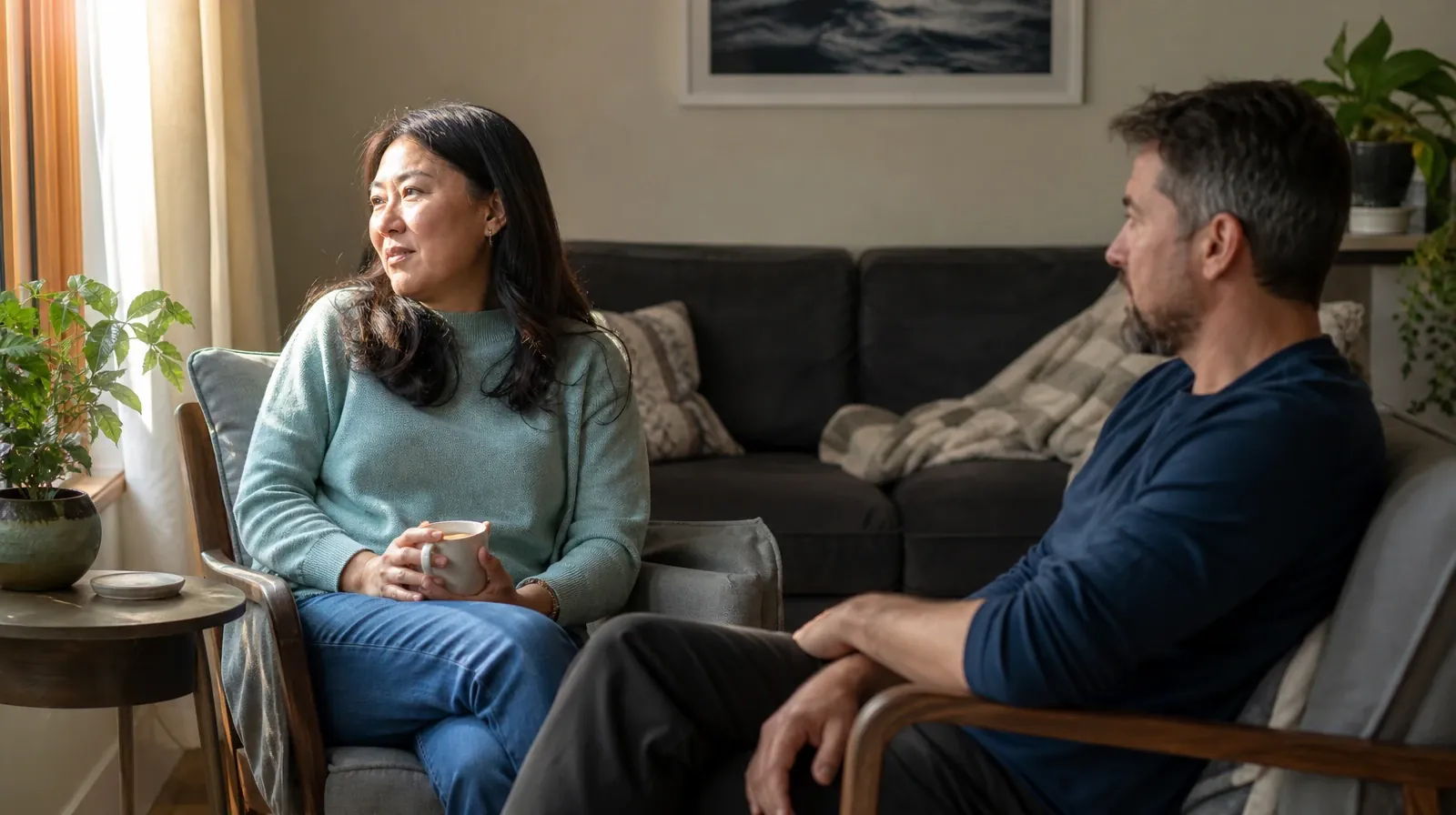 Recognizing Concerns About Inhalants Use in South Florida | Adults sharing an ordinary supportive moment Adults sharing an ordinary supportive moment · Recognizing Concerns About Inhalants Use in South Florida