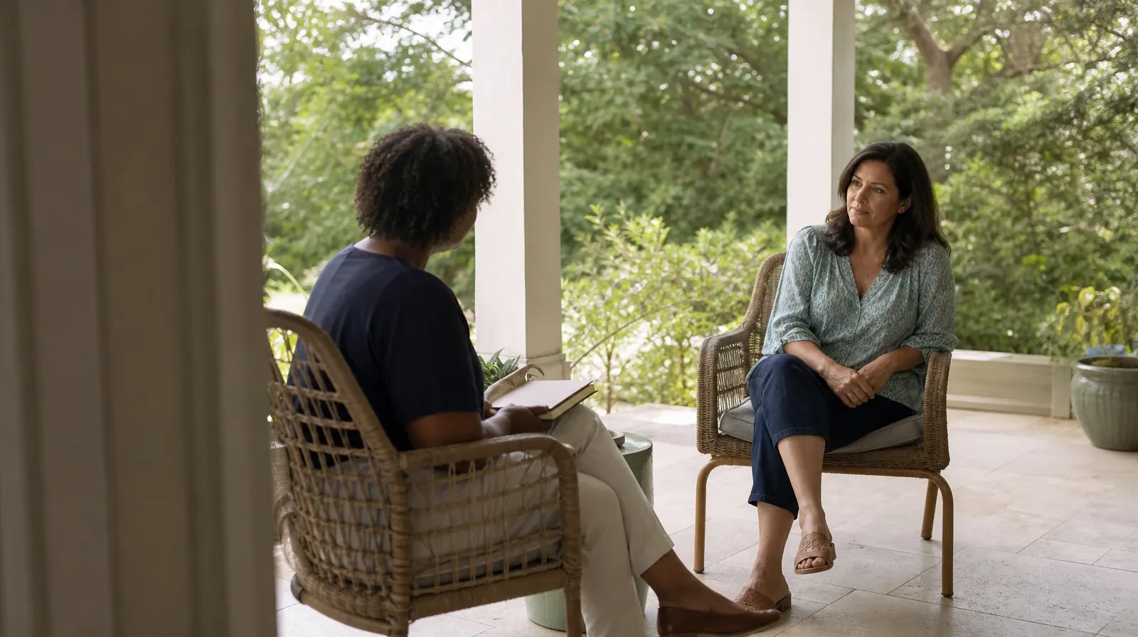 Cravings and Support With Ketamine Use in South Florida | Adults listening to one another in an ordinary setting Adults listening to one another in an ordinary setting · Cravings and Support With Ketamine Use in South Florida