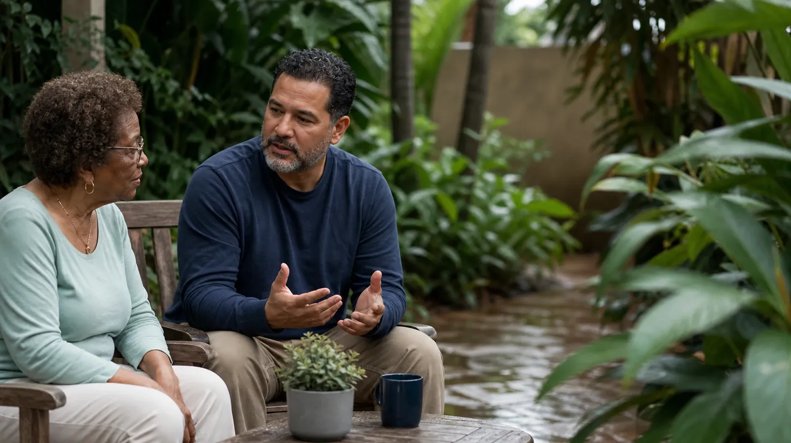 Helping an Adult Sibling With Ketamine Use in South Florida | Adults sharing an ordinary supportive moment Adults sharing an ordinary supportive moment · Helping an Adult Sibling With Ketamine Use in South Florida