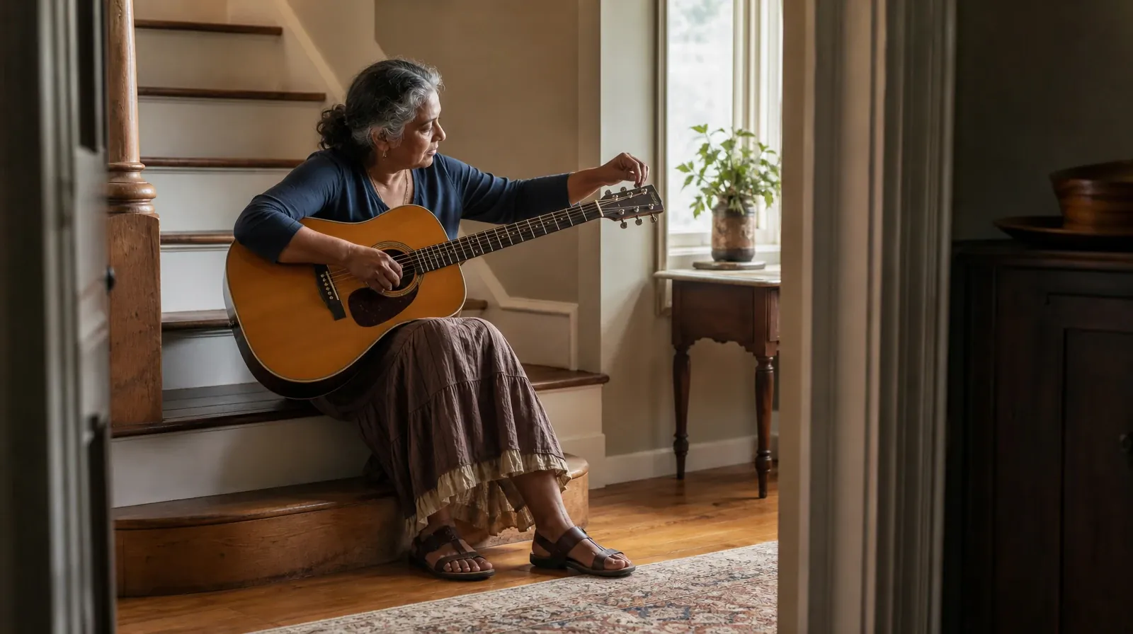 Ketamine and Other Substance Use in South Florida | Adult seated on a broad stair landing turns a tuning peg on an acoustic… Adult seated on a broad stair landing turns a tuning peg on an acoustic… · Ketamine and Other Substance Use in South Florida
