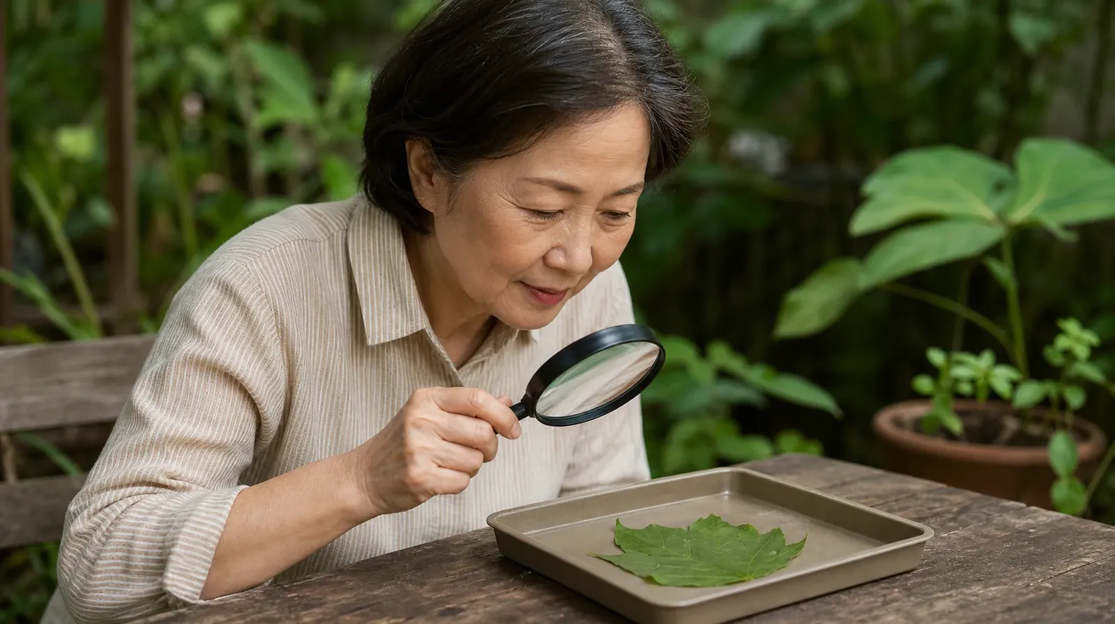 Work and Treatment Planning for Klonopin Use in South Florida | Adult examines a fallen leaf through a handheld magnifying… Adult examines a fallen leaf through a handheld magnifying… · Work and Treatment Planning for Klonopin Use in South Florida
