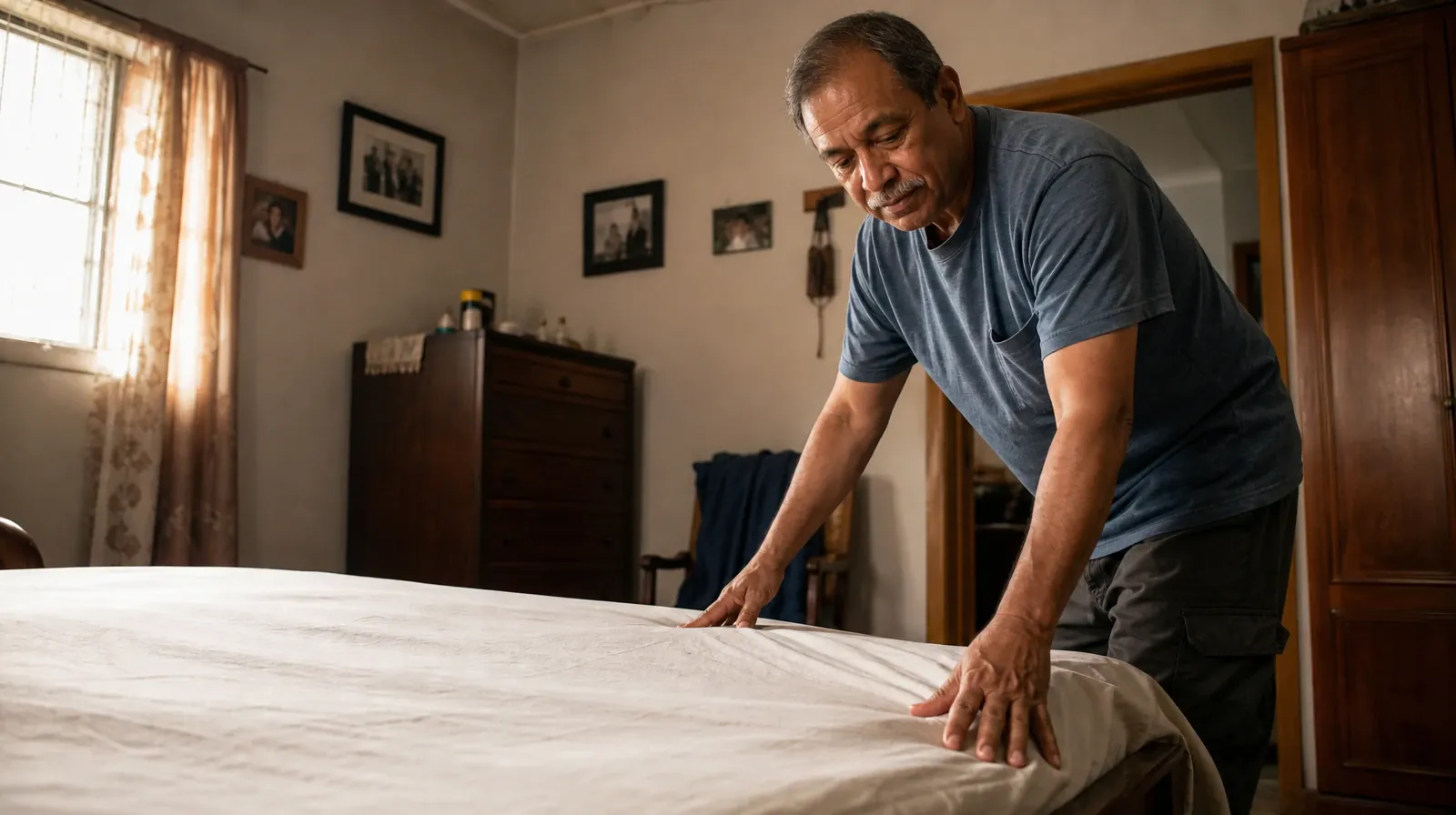 Adult smooths a plain cotton sheet over the corner of a… · Talking With Your Prescriber About Kratom Use in South Florida