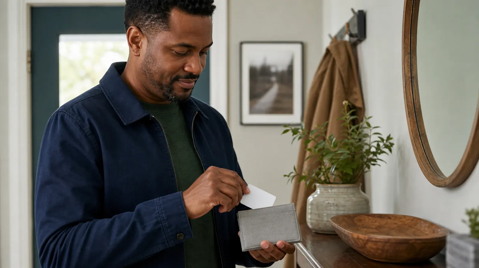 Adult places a blank-backed card into a small fabric card… · What to Tell a Clinician About Kratom Use in South Florida