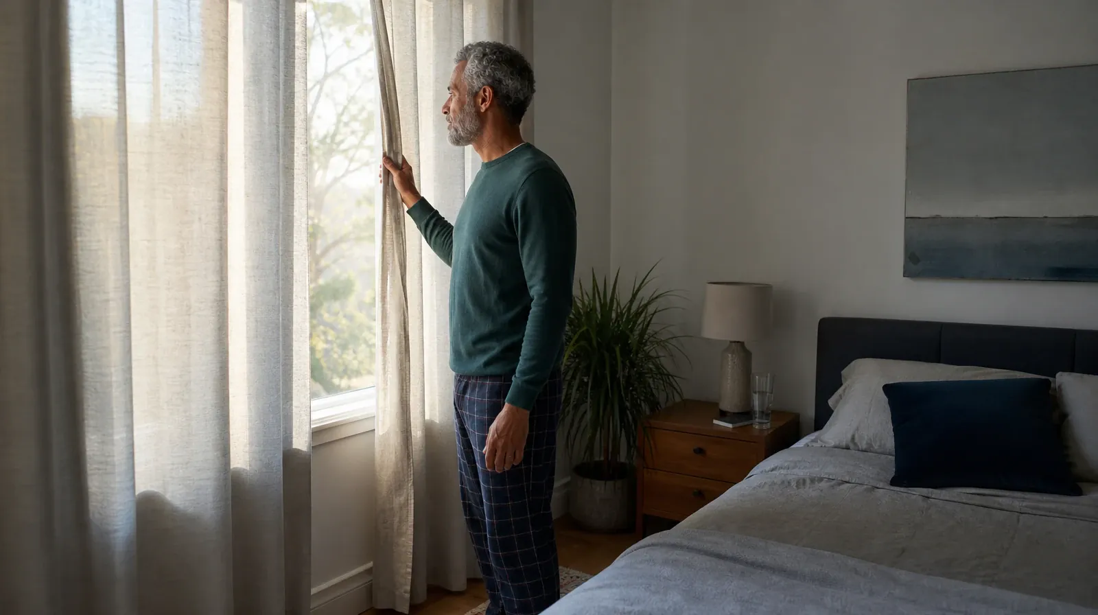Talking About Frequency of MDMA Use in South Florida | An adult opens a plain curtain in morning light An adult opens a plain curtain in morning light · Talking About Frequency of MDMA Use in South Florida