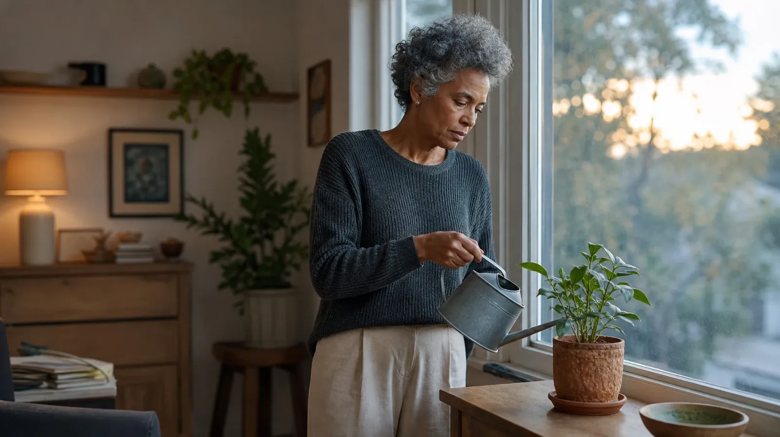 Pain and Treatment Questions About Methamphetamine Use | An adult waters a small houseplant by a window An adult waters a small houseplant by a window · Pain and Treatment Questions About Methamphetamine Use