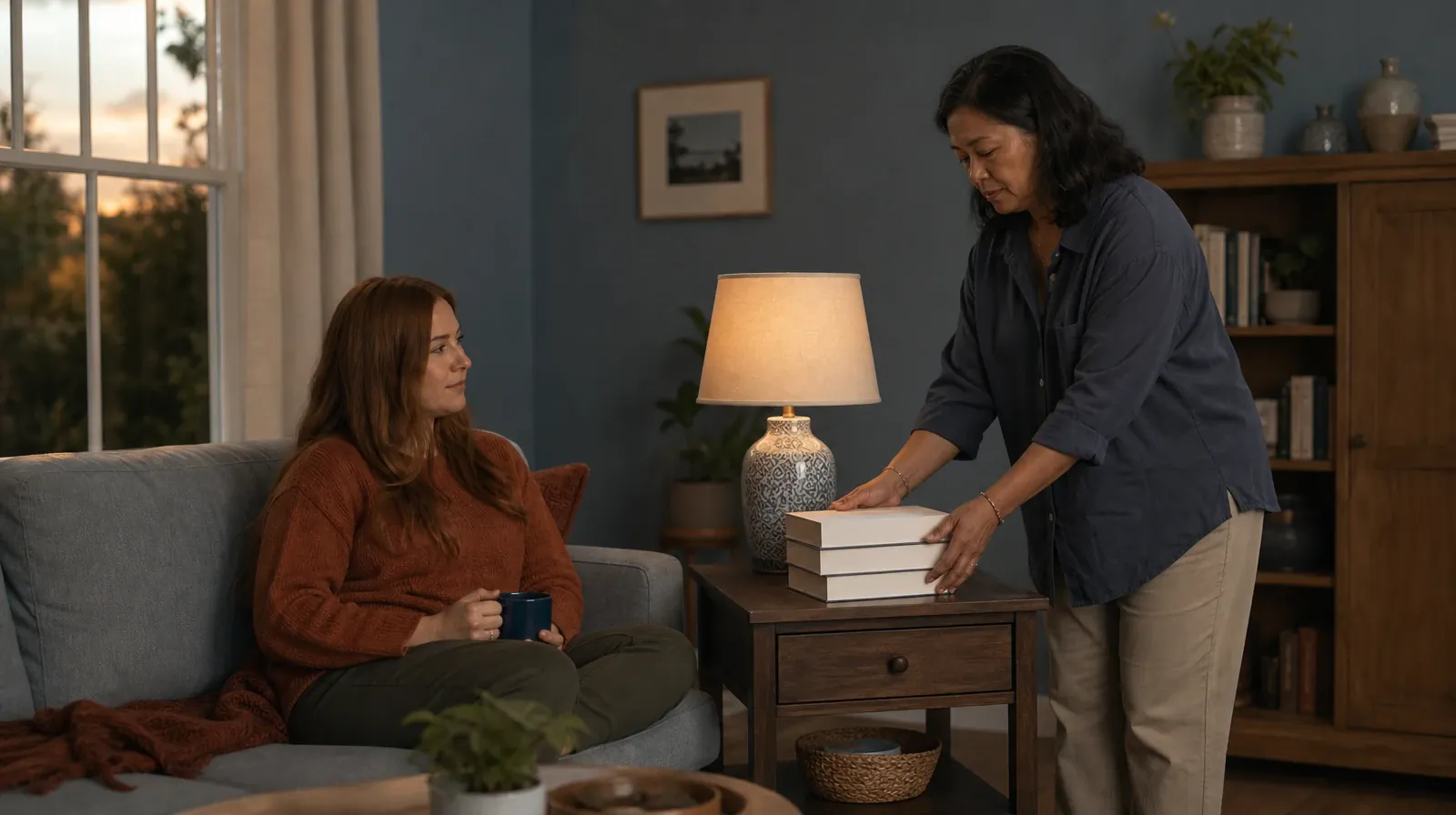 Supporting a Partner With Nitrous oxide Use in South Florida | An adult stacks three plain books on a table An adult stacks three plain books on a table · Supporting a Partner With Nitrous oxide Use in South Florida