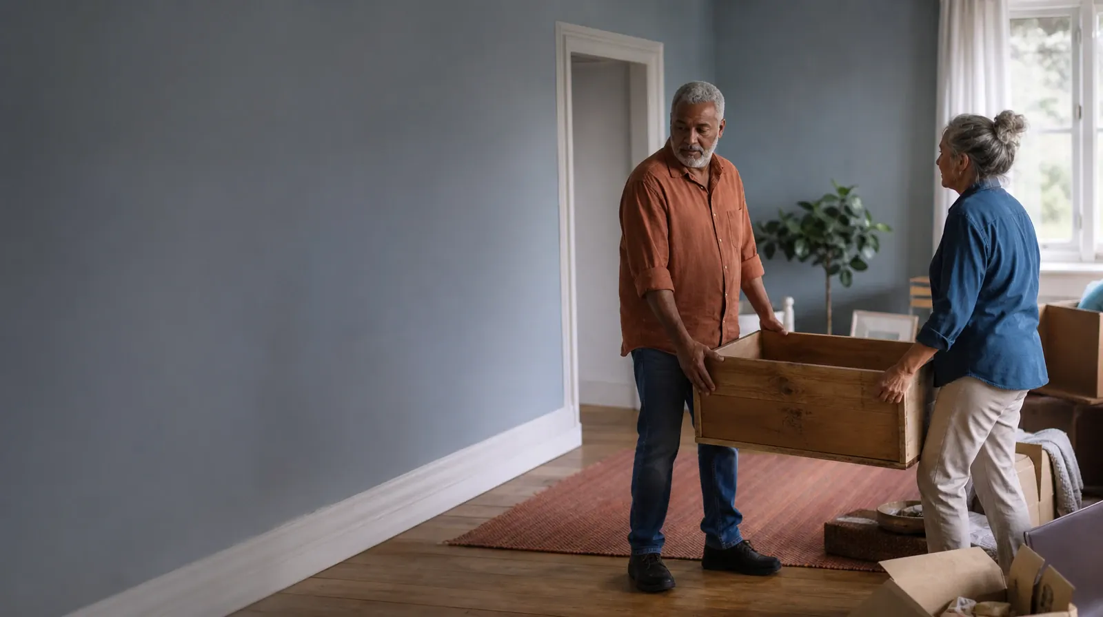 Preparing for Appointments About Polysubstance Use | Two adults carry an empty wooden box together Two adults carry an empty wooden box together · Preparing for Appointments About Polysubstance Use