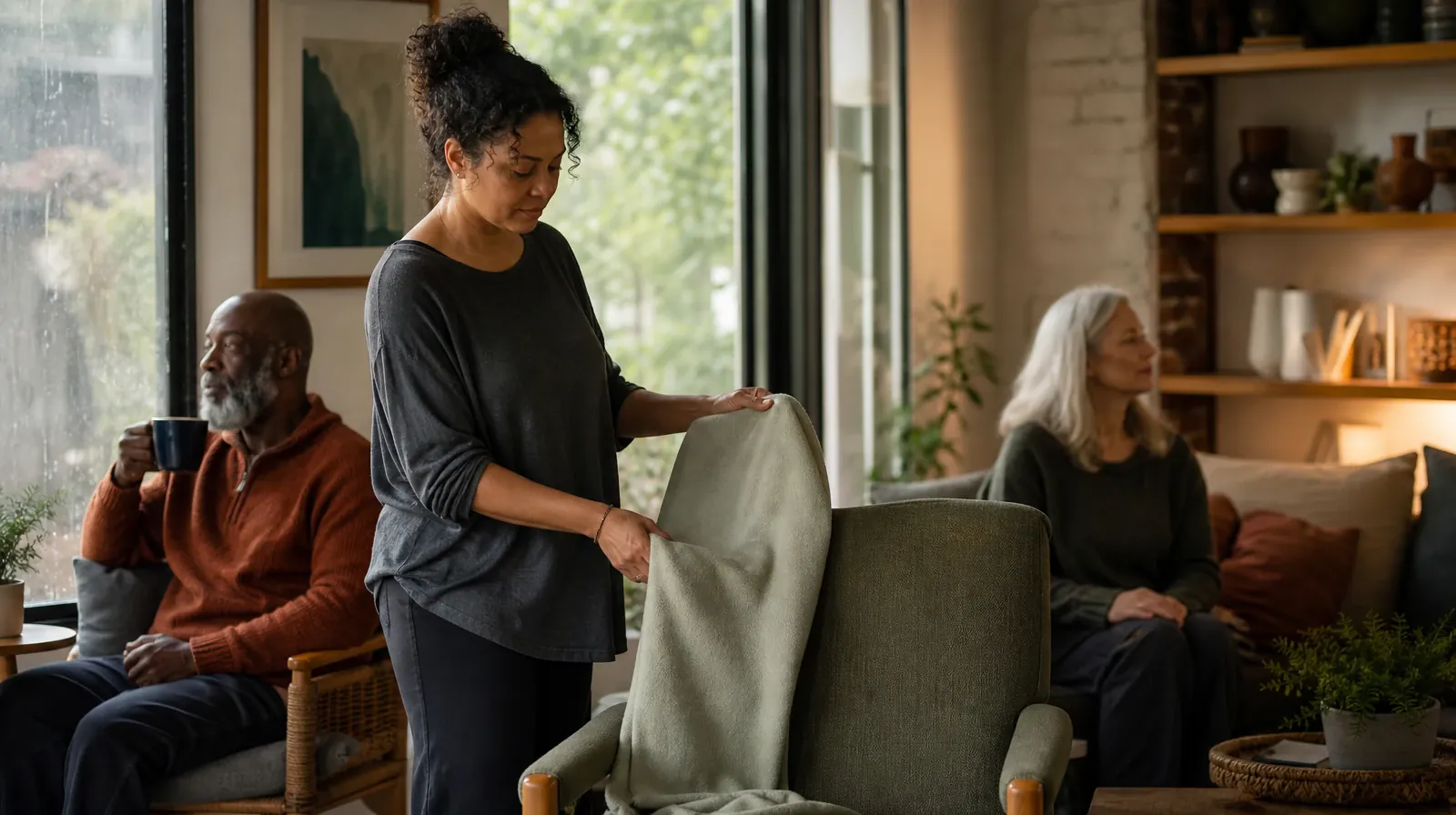Preparing for Prescription Opioid Appointments | An adult folds a plain cotton throw over a chair An adult folds a plain cotton throw over a chair · Preparing for Prescription Opioid Appointments