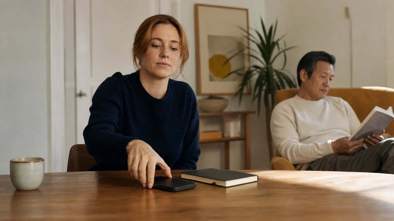 Questions After Returning to Prescription sedatives Use | An adult places a phone face down beside a closed notebook An adult places a phone face down beside a closed notebook · Questions After Returning to Prescription sedatives Use