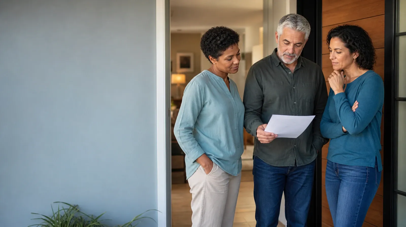 When Other Substances Are Used With Prescription stimulants Use | Three adults talk near an open home doorway Three adults talk near an open home doorway · When Other Substances Are Used With Prescription stimulants Use