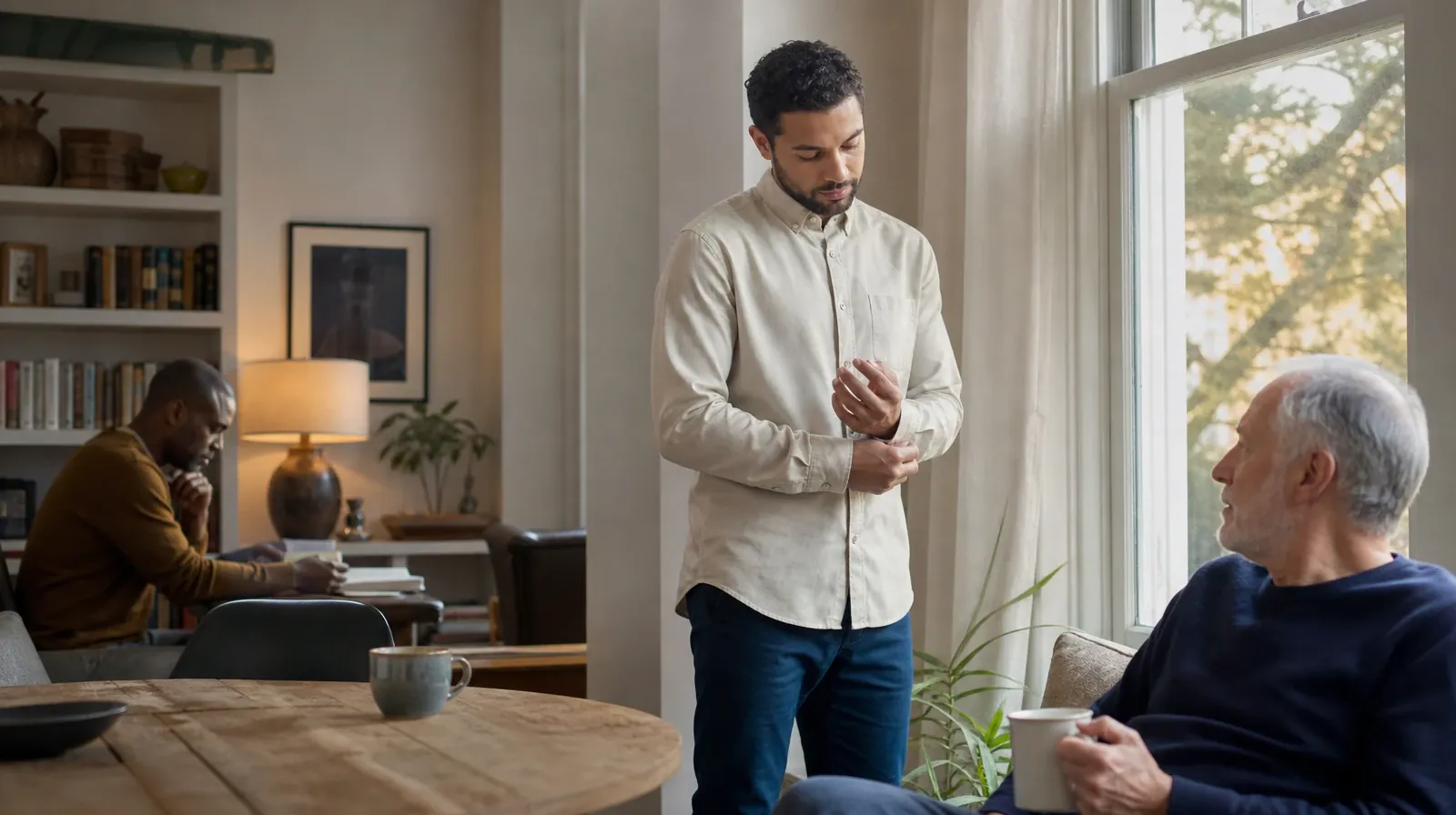 Sleep Medication Review and Restoril Use in South Florida | An adult buttons a shirt cuff near a window An adult buttons a shirt cuff near a window · Sleep Medication Review and Restoril Use in South Florida