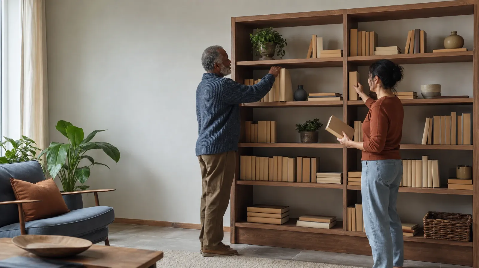 Residential Care Questions About Vicodin Use in South Florida | Two adults sort plain books on a home bookcase Two adults sort plain books on a home bookcase · Residential Care Questions About Vicodin Use in South Florida