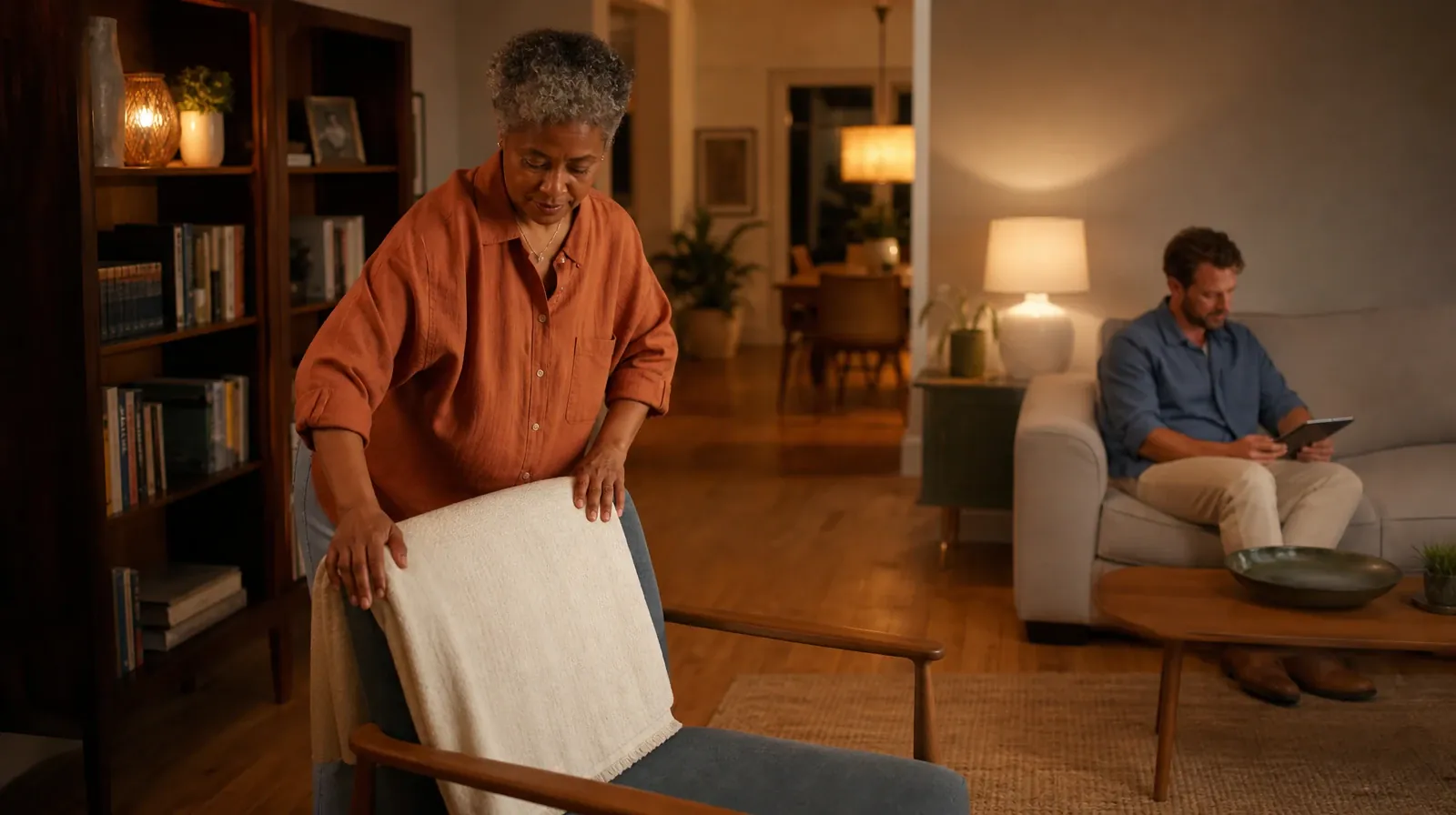 Asking for an Assessment for Xanax Use in South Florida | An adult folds a plain cotton throw over a chair An adult folds a plain cotton throw over a chair · Asking for an Assessment for Xanax Use in South Florida