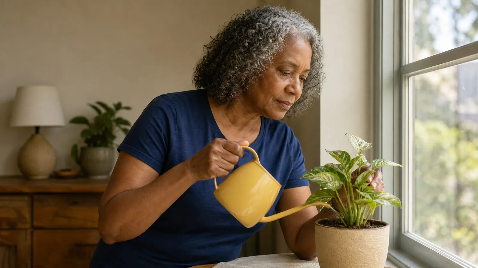 Questions After Returning to Xanax Use in South Florida | An adult waters a small houseplant by a window An adult waters a small houseplant by a window · Questions After Returning to Xanax Use in South Florida