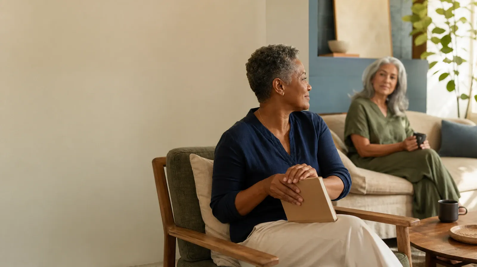 Daily Routines and Grief support in South Florida | An adult closes a notebook before a conversation An adult closes a notebook before a conversation · Daily Routines and Grief support in South Florida