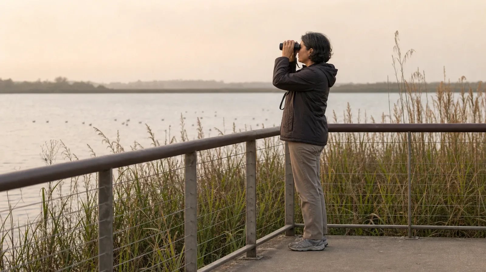 Adult with binoculars observes distant birds from a… · Mindfulness-based approaches: Addiction Treatment in Miramar, FL