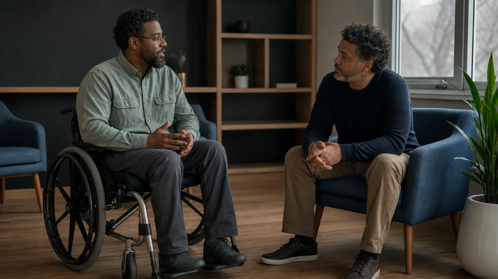 Boundaries and Support for Caribbean communities in South Florida | Adults listening to one another in an ordinary setting Adults listening to one another in an ordinary setting · Boundaries and Support for Caribbean communities in South Florida