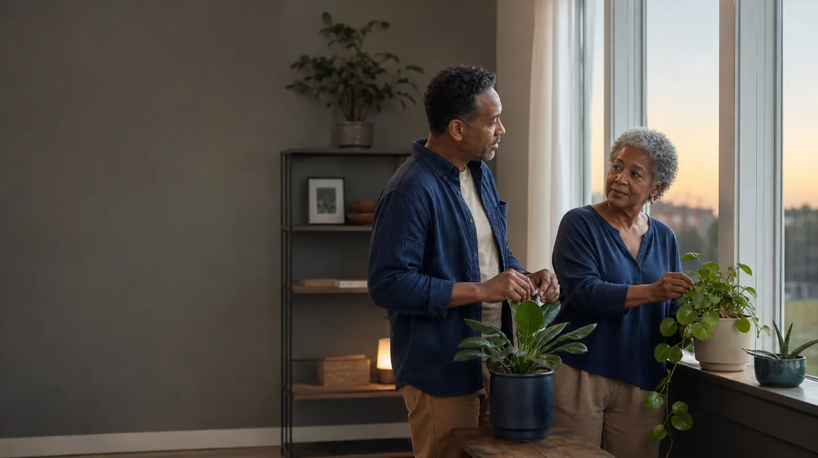 Addiction Treatment Questions for LGBTQ+ adults in South Florida | Two adults tend houseplants and talk Two adults tend houseplants and talk · Addiction Treatment Questions for LGBTQ+ adults in South Florida
